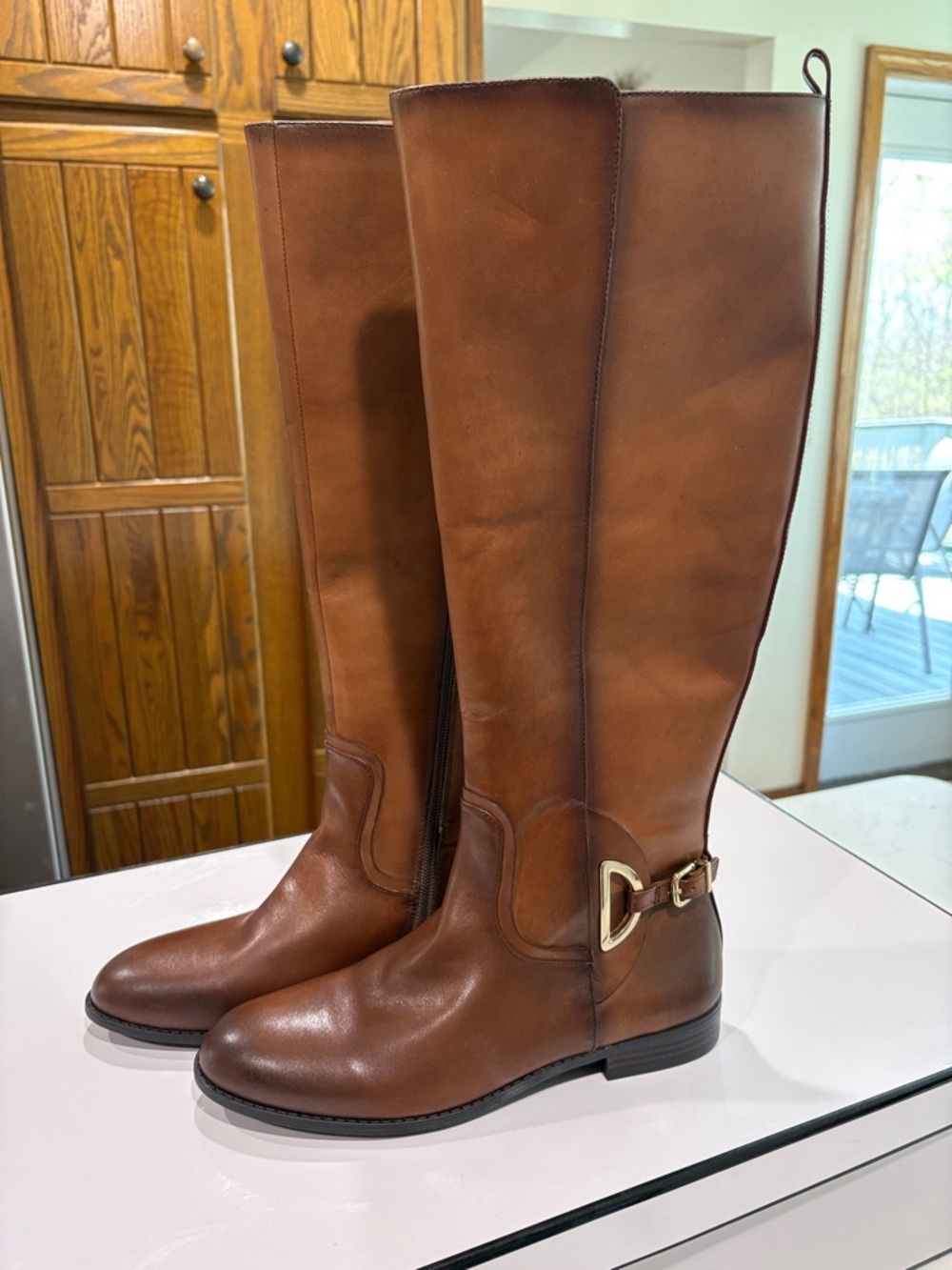 Alex Marie Brown Tall Riding Boots